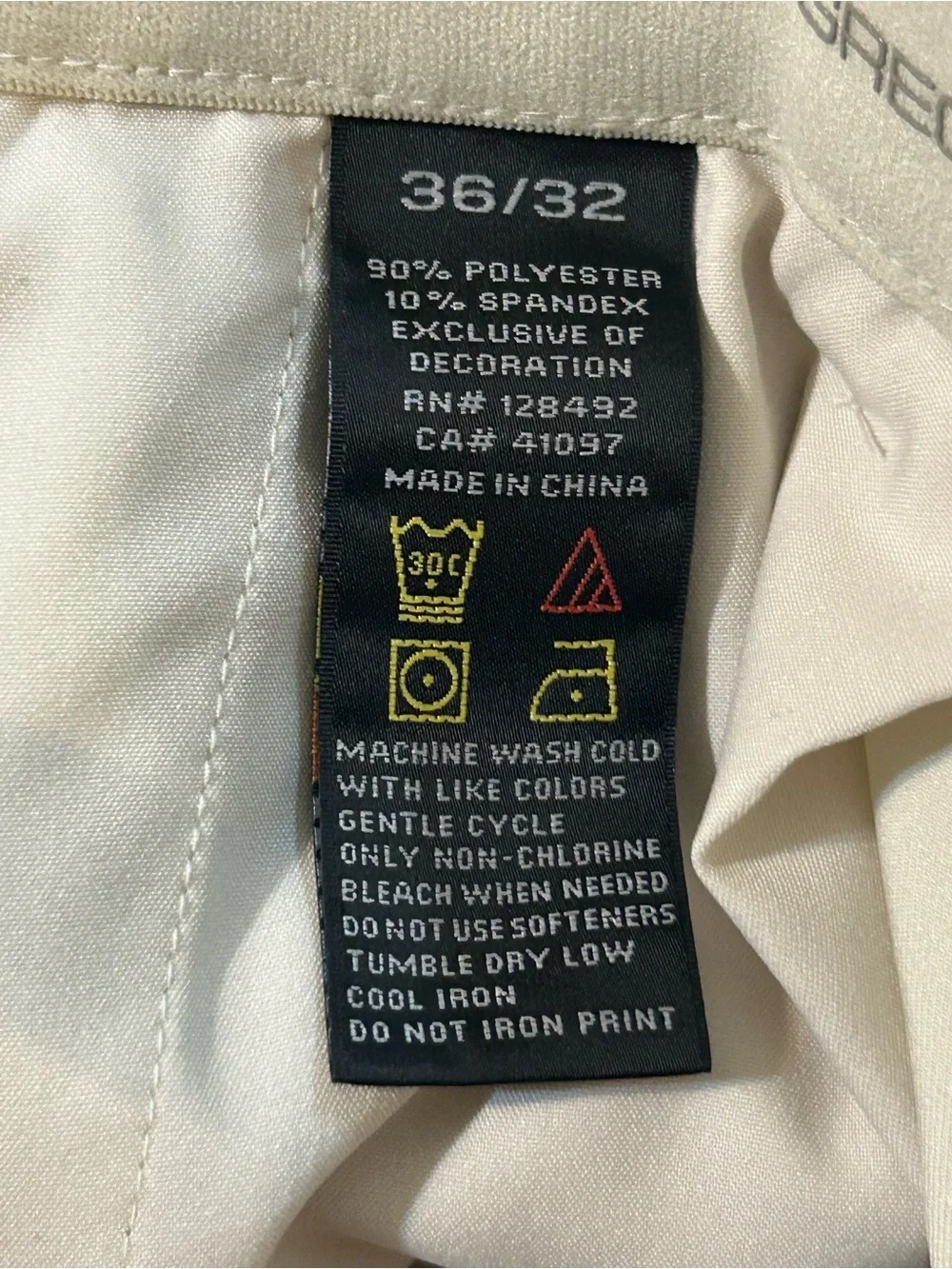 NWT- GREG NORMAN CLUBHOUSE PANT NATURAL PERFORMANCE